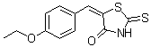 结构式 CAS# 100063-24-9, (5E)-5-(4-乙氧基苄亚基)-2-硫代-1,3-噻唑烷-4-酮