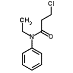 structure of CAS# 100129-45-1, 3-Chloro-N-Ethyl-N-Phenylpropanamide;MFCD02973606;propanamide, 3-chloro-N-ethyl-N-phenyl-