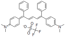 CAS#: 100237-71-6， [4-[(2E,4Z)-5-(4-Dimethylaminophenyl)-1,5-diphenyl-penta-2,4-dienylidene]-1-cyclohexa-2,5-dienylidene]-dimethyl-azanium trifluoromethanesulfonate