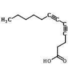 CAS 登录号：100256-61-9， 4,6-十二碳二炔酸