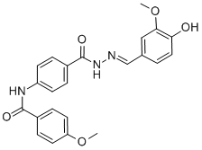 CAS#: 100278-35-1， 4-(4-Methoxybenzamido)Benzoic Acid 2-(4-Hydroxy-3-Methoxybenzylidene)Hydrazide