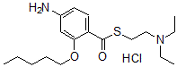 CAS#: 100311-10-2， 4-Amino-2-Pentyloxythio-Benzoic Acid S-(2-(Diethylamino)Ethyl) Ester monohydrochloride