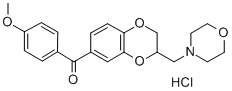 CAS#: 100323-45-3， (4-Methoxyphenyl)-[2-(Morpholin-4-Ium-4-Ylmethyl)-2,3-Dihydro-1,4-Benzodioxin-7-Yl]Methanone Chloride