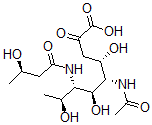 CAS#: 100343-04-2， (4S,5S,6S,7S,8S)-5-Acetamido-4,6,8-Trihydroxy-7-[[(3R)-3-Hydroxybutanoyl]Amino]-2-Oxononanoic Acid