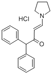 CAS 登录号:100482-65-3, 1,1-二苯基-4-(1-吡咯烷基)-3-丁烯-2-酮盐酸盐