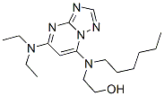 CAS#: 100557-06-0， 2-[(4-Diethylamino-1,5,7,9-Tetrazabicyclo[4.3.0]Nona-2,4,6,8-Tetraen-2-Yl)-Hexyl-Amino]Ethanol