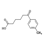结构式 CAS# 100847-96-9, 6-(4-甲基苯基)-6-氧代己酸