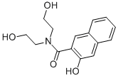 CAS 登录号:10089-93-7, 3-羟基-N,N-二(2-羟基乙基)-2-萘甲酰胺