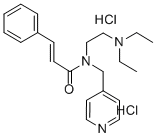 CAS#: 100908-65-4, N-(2-(Diethylamino)ethyl)-N-(4-pyridylmethyl)cinnamamide dihydrochloride