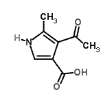 CAS 登录号：100960-95-0， 4-乙酰基-5-甲基-1H-吡咯-3-羧酸