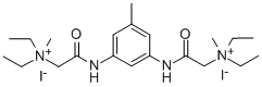 CAS#: 101015-22-9, (4-Methyl-m-phenylenebis(iminocarbonylmethylene))bis(diethylmethylammonium iodide)