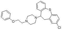 CAS 登录号：101040-99-7， 1-(2-氯-10,11-二氢二苯并(b,f)硫杂卓-10-基)-4-(2-苯氧基乙基)哌嗪