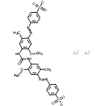 CAS#: 10114-63-3， Disodium 4,4'-{Carbonylbis[Imino(5-Methoxy-2-Methyl-4,1-Phenylene)-2,1-Diazenediyl]}Dibenzenesulfonate