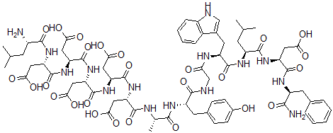 CAS#: 101212-63-9， Des-Trp(1)-Asp(5)-Leu(12)-Minigastrin