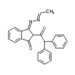 CAS#: 101228-21-1， (3E)-2-(Diphenylacetyl)-3-[(2E)-Ethylidenehydrazono]-1-Indanone
