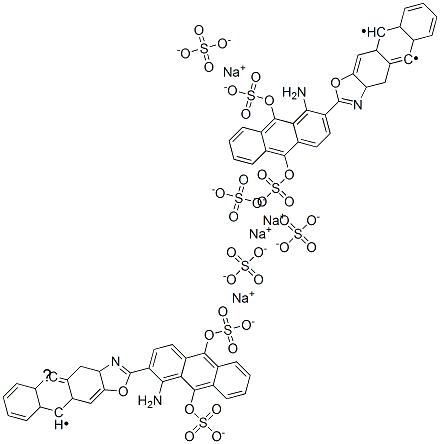 CAS#: 10126-90-6， Tetrasodium 2-[1-Amino-9,10-Bis(Sulphonatooxy)-2-Anthryl]Anthra[2,3-d]Oxazole-5,10-Diyl Bis(Sulphate)
