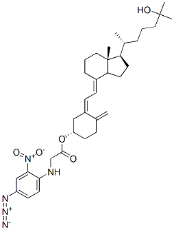 CAS#: 101396-04-7， 25-Hydroxyvitamin D3 3-(N-(4-Azido-2-Nitrophenyl)Glycinate)