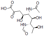 CAS#: 101410-16-6， 5-Acetamido-3,5,7,9-tetradeoxy-7-formamido-L-glycero-L-manno-nonulosonic acid