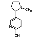 CAS 登录号：101540-79-8， 2-甲基-5-(1-甲基-2-吡咯烷基)吡啶