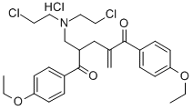 CAS#: 101684-61-1， 2-((Bis(2-Chloroethyl)Amino)Methyl)-1,5-Bis(4-Ethoxyphenyl)-4-Methylene-1,5-Pentanedione Hydrochloride