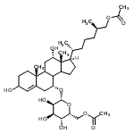 CAS#: 101691-11-6， (7alpha,8xi,9xi,12alpha,14xi,25R)-7-[(6-O-Acetyl-beta-D-Gulopyranosyl)Oxy]-3,12-Dihydroxycholest-4-En-27-Yl Acetate