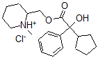 CAS#: 101710-85-4， (1-Methylpiperidin-1-Ium-2-Yl)Methyl 2-Cyclopentyl-2-Hydroxy-2-Phenylacetate Chloride