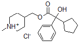 CAS#: 101710-86-5， (1-Methylpiperidin-1-Ium-4-Yl)Methyl 2-Cyclopentyl-2-Hydroxy-2-Phenylacetate Chloride