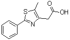 structure of CAS# 101736-22-5, (5-Methyl-2-Phenyl-1,3-Thiazol-4-Yl)Acetic Acid;2-(5-Methyl-2-phenyl-1,3-thiazol-4-yl)acetic acid;2-(5-methyl-2-phenylthiazol-4-yl)acetic acid;2-(5-Methyl-2-phenylthiazole-4-yl)acetic acid