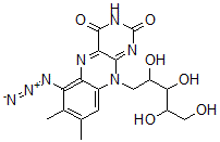 CAS#: 101760-83-2， 6-Azido-7,8-Dimethyl-10-(2,3,4,5-Tetrahydroxypentyl)Benzo[g]Pteridine-2,4-Dione