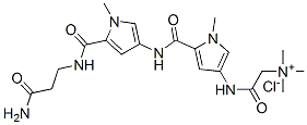 CAS#: 101772-50-3， 2-((5-(((5-(((3-Amino-3-oxopropyl)amino)carbonyl)-1-methyl-1H-pyrrol-3-yl)amino)carbonyl)-1-methyl-1H-pyrrol-3-yl)amino)-N,N,N-trimethyl-2-oxoethanaminium chloride
