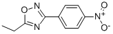 结构式 CAS# 10185-65-6, 5-乙基-3-(4-硝基苯基)-1,2,4-恶二唑