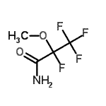 结构式 CAS# 10186-65-9, 2,3,3,3-四氟-2-甲氧基丙烷酰胺