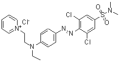 CAS#: 10189-42-1， 1-[2-[[4-[[2,6-Dichloro-4-[(Dimethylamino)Sulphonyl]Phenyl]Azo]Phenyl]Ethylamino]Ethyl]Pyridinium Chloride