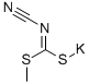 structure of CAS# 10191-61-4, N-Cyano-Carbamodithioic Acid Methyl Ester Potassium Salt (1:1);(Cyanoamino)Methanedithioic Acid Methyl Ester;Potassium;Nsc145986