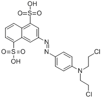 CAS#: 101931-20-8， 3-(4-Bis(beta-Chloroethyl)Aminophenylazo)-1,5-Naphthalenedisulfonic Acid