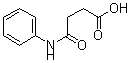 结构式 CAS# 102-14-7, 4-氧代-4-(苯基氨基)-丁酸