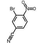 结构式 CAS# 102000-73-7, 3-溴-4-硝基苯甲腈