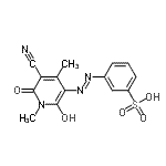 CAS#: 102056-35-9， 3-[(E)-(5-Cyano-2-Hydroxy-1,4-Dimethyl-6-Oxo-3-Pyridyl)Azo]Benzenesulfonic Acid
