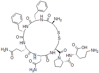 CAS#: 102146-01-0， 9-Desglycyl-(2-phenylalanyl-8-ornithine)-vasopressin