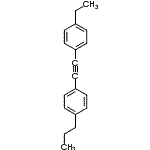 结构式 CAS# 102225-55-8, 1-乙基-4-[(4-丙基苯基)乙炔基]苯