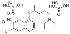 CAS#: 102259-64-3， N'-(7-Chloro-6-Nitroquinolin-4-Yl)-N,N-Diethylpentane-1,4-Diamine Diphosphate