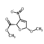 CAS#: 102342-39-2， Methyl (2S,5R)-5-Methoxy-3-Nitro-2,5-Dihydro-2-Furancarboxylate
