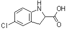 CAS#: 10241-98-2， 5-Chloro-2-Indolinecarboxylic Acid