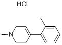 结构式 CAS# 102417-86-7, 1-甲基-4-(2'-甲基苯基)-1,2,3,6-四氢吡啶盐酸盐