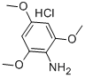 structure of CAS# 102438-99-3, 2,4,6-Trimethoxyaniline Hydrochloride;(2,4,6-Trimethoxyphenyl)Amine;Zinc00153249