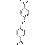 结构式 CAS# 10252-29-6, 4,4'-[(E)-1,2-二氮烯二基]二苯甲酰氯化物