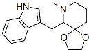CAS#: 102520-47-8， 6-(3-Indolylmethyl)-7-Methyl-1,4-Dioxa-7-Azaspiro(4,5)-Decane