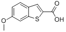 structure of CAS# 102539-79-7, 6-Methoxy-Benzo[b]Thiophene-2-carboxylic Acid;Benzo[B]Thiophene-2-Carboxylic Acid, 6-Methoxy-;6-METHOXY-BENZO[B]THIOPHENE-2-CARBOXYLIC ACID;6-Methoxy-1-Benzothiophene-2-Carboxylic Acid