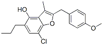 CAS#: 102612-16-8， 7-Chloro-2-[(4-Methoxyphenyl)Methyl]-3-Methyl-5-Propyl-1-Benzofuran-4-Ol