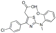 CAS#: 102612-89-5， 2-[4-(4-Chlorophenyl)-2-[(2-Methoxyphenyl)Methylamino]-1,3-Thiazol-5-Yl]Acetic Acid